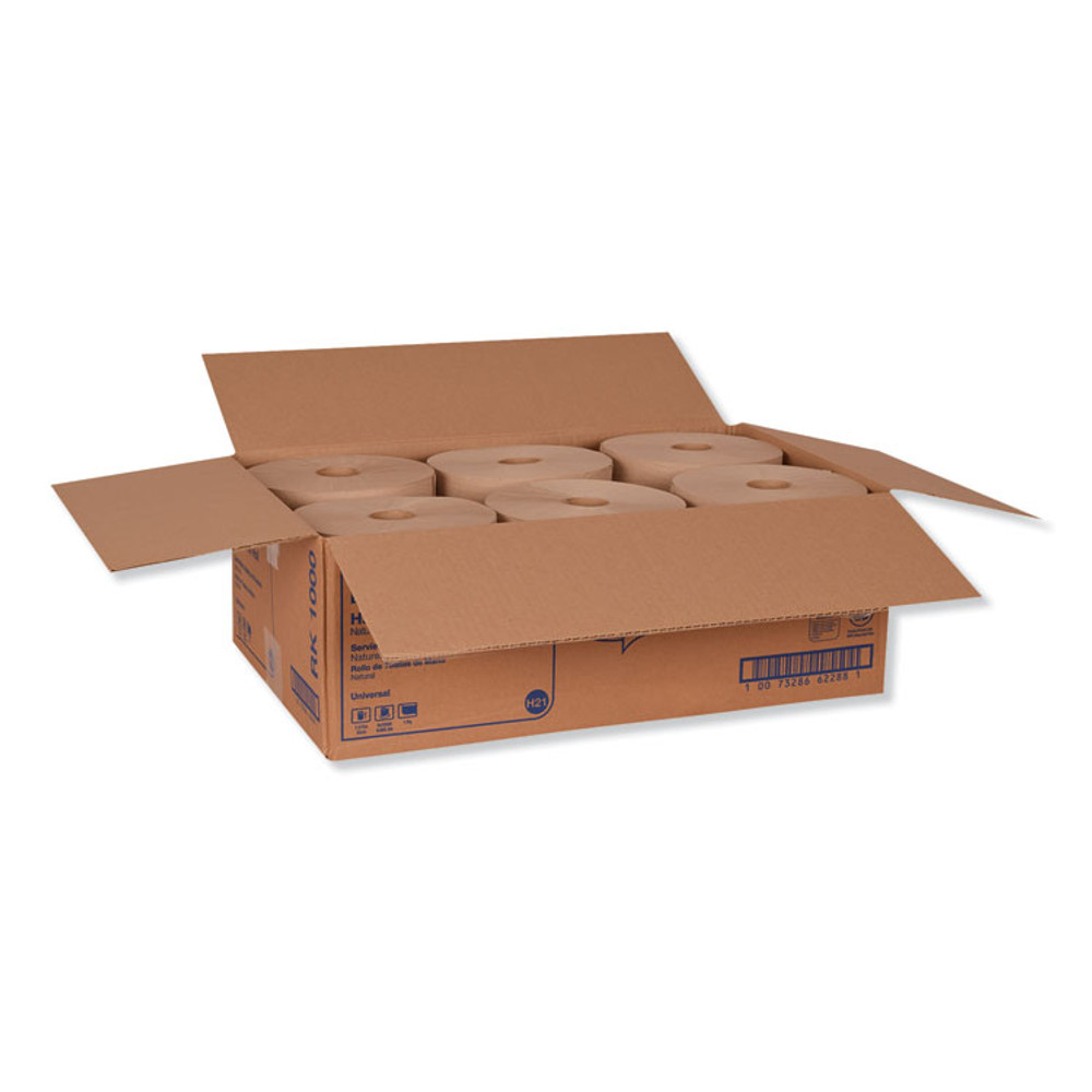 SCA TISSUE Tork® RK1000 Hardwound Roll Towel, 1-Ply, 7.88" x 1,000 ft, Natural, 6 Rolls/Carton