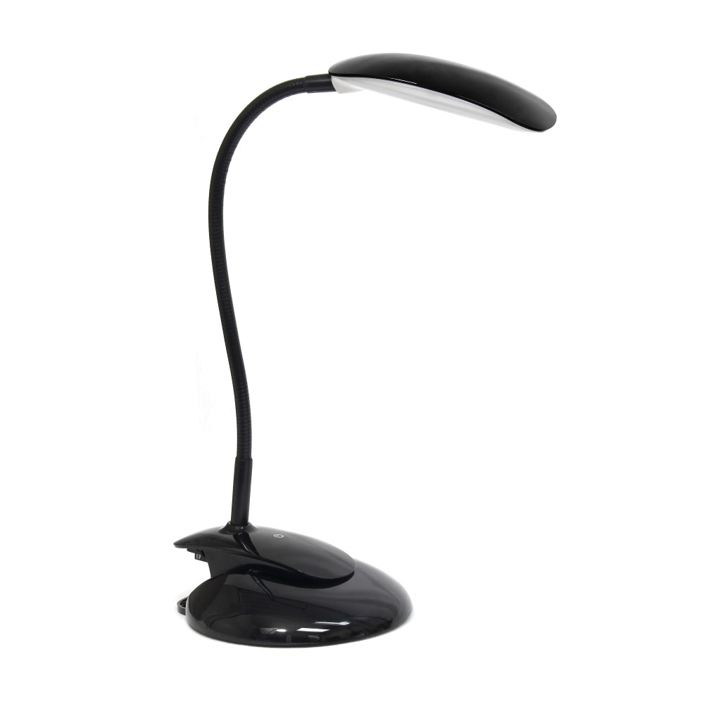 ALL THE RAGES INC Simple Designs LD2021-BLK  Flexi LED Rounded Clip Light, 21-1/2inH, Black