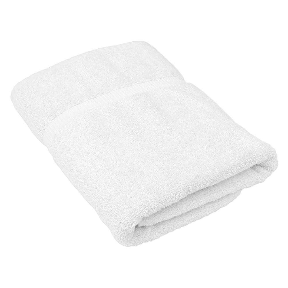 R&R TEXTILE MILLS INC X01150-12 Spa and Comfort Bath Towel, 27in x 50in, White, Pack Of 12 Towels