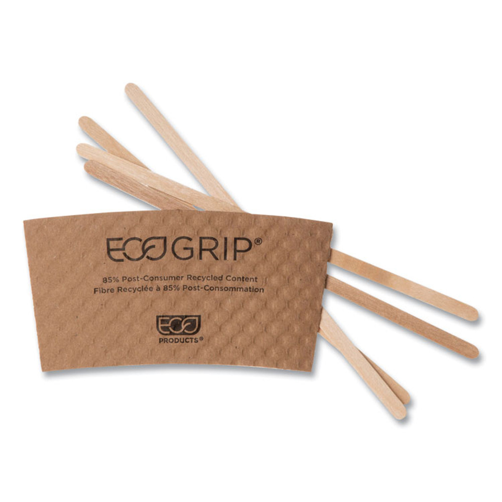 ECO-PRODUCTS,INC. NT-ST-C10C Wooden Stir Sticks, 7", 1,000/Pack