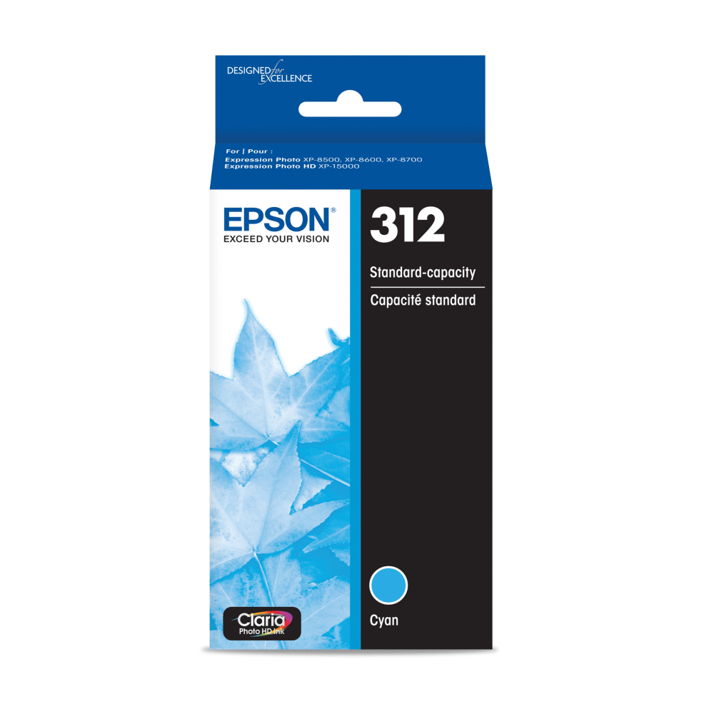 Compatible Epson models: Expression : Photo HD XP-15000, Photo XP-8500, Photo XP-8505, Photo XP-8600, Photo XP-8700.  .    Inkjet cartridge delivers crisp, black text, vibrant, photo-quality color  Rely on a better value for frequent printing with standard yield  Features Cyan print color for reliable, productive, and desired results with added usability  Provides longevity with added printing efficiency to better meet your requirements  Delivers a wide range of true-to-life colors and smooth, natural skin tones for realistic-looking photos.  Archival-quality ink is designed to last for years.  Recycling solution - designed to encourage recycling, helping you divert materials from landfill.