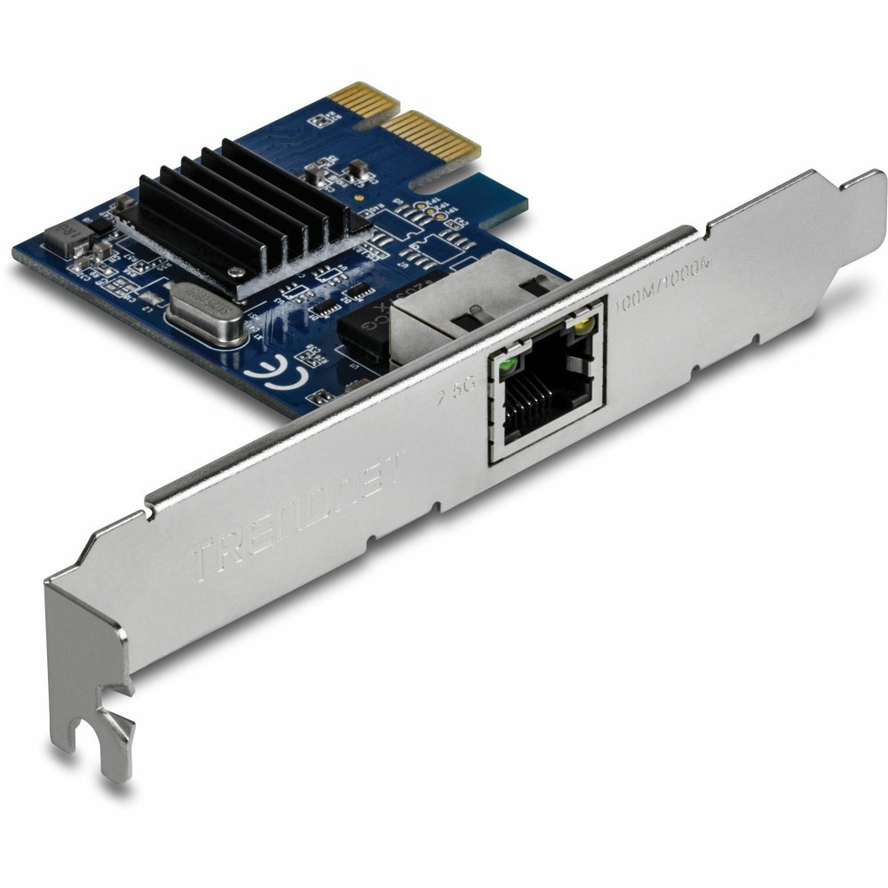 TRENDNET INC. TEG-25GECTX TRENDnet 2.5Gase-T PCIe Network Adapter; Standard and Low-Profile Brackets Included; Windows; Server; Linux and Vmware Esxi 6.X; 5.X; TEG-25GECTX - 2.5GBASE-T PCIe Network Adapter