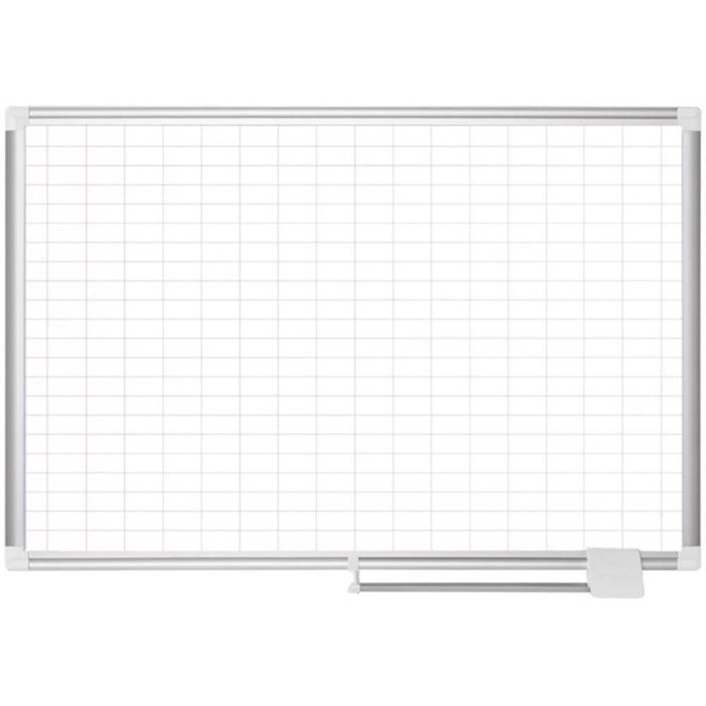 MasterVision BVCMA0592830A  2in Grid Magnetic Gold Ultra Board Kit, 36in x 48in, White/Silver