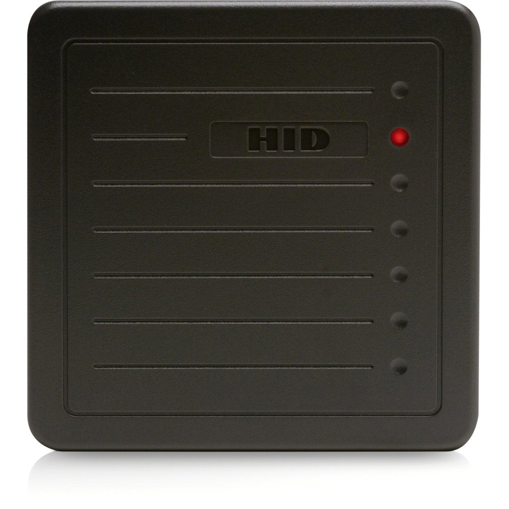 HID GLOBAL HID 5455BGN00  125 kHz Wall Switch Proximity Reader - Contactless - Cable - 8in Operating Range - Wiegand - Wall Mountable - Gray