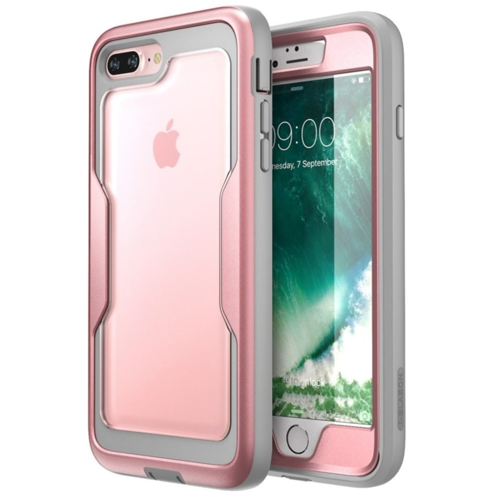 I BLASON LLC IPH8P-MAGMA-RG i-Blason Magma Carrying Case (Holster) Apple iPhone 8 Plus Smartphone - Rose Gold - Damage Resistant, Scratch Resistant, Shock Resistant - Polycarbonate, Thermoplastic Polyurethane (TPU) Body - Holster, Belt Clip