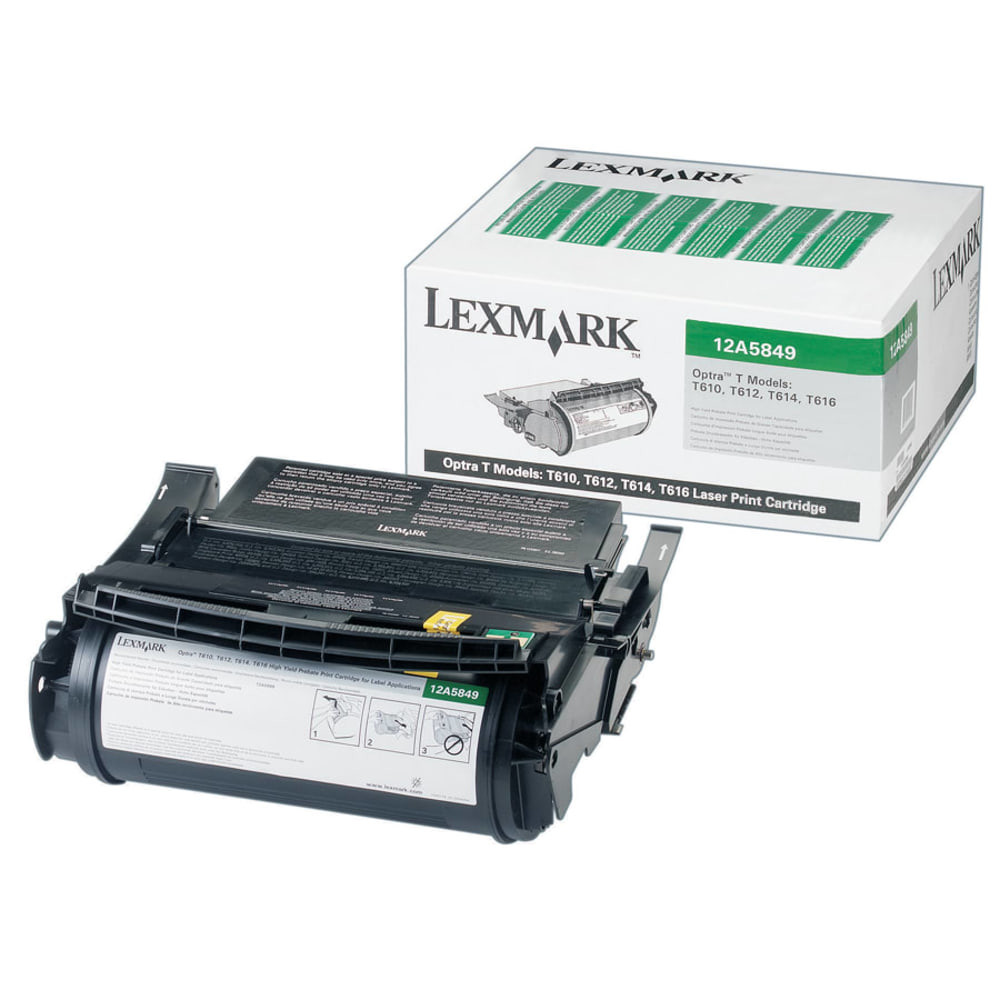 LEXMARK INTERNATIONAL, INC. Lexmark 12A5849  12A5849 Black High Yield Return Program Toner Cartridge