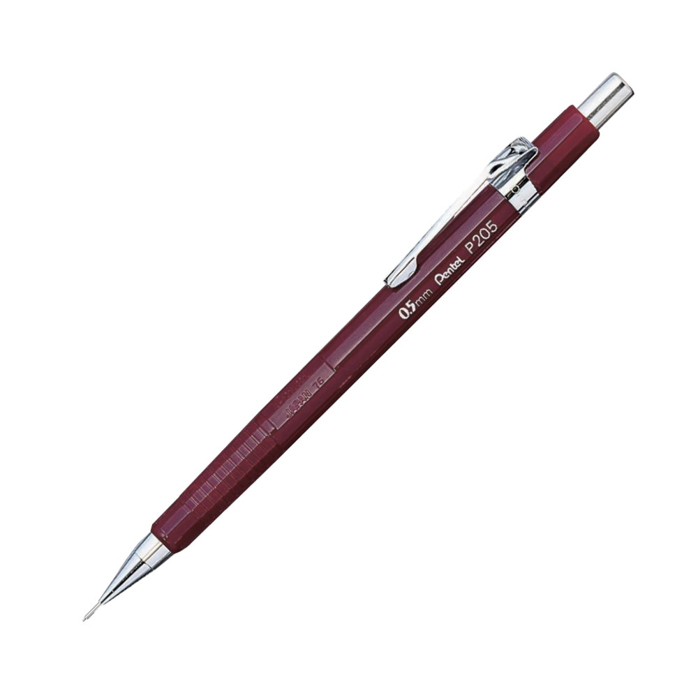 PENTEL OF AMERICA, LTD. Pentel P205B  Automatic Sharp Mechanical Pencil, 0.5 mm, Red