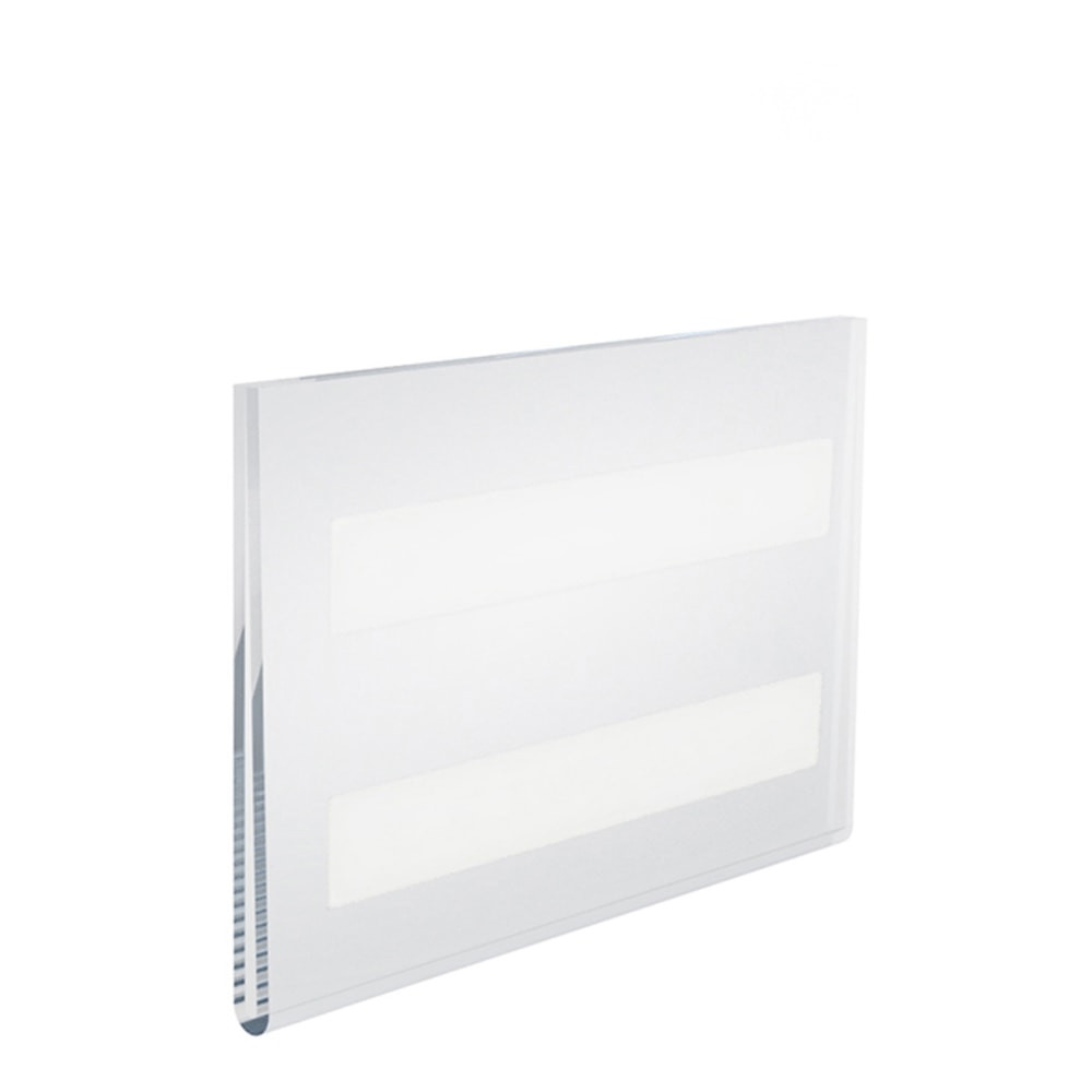 AZAR DISPLAYS 122014  Acrylic Horizontal Wall-Mount U-Frame Sign Holders, 6in x 4in, Clear, Pack Of 10 Sign Holders