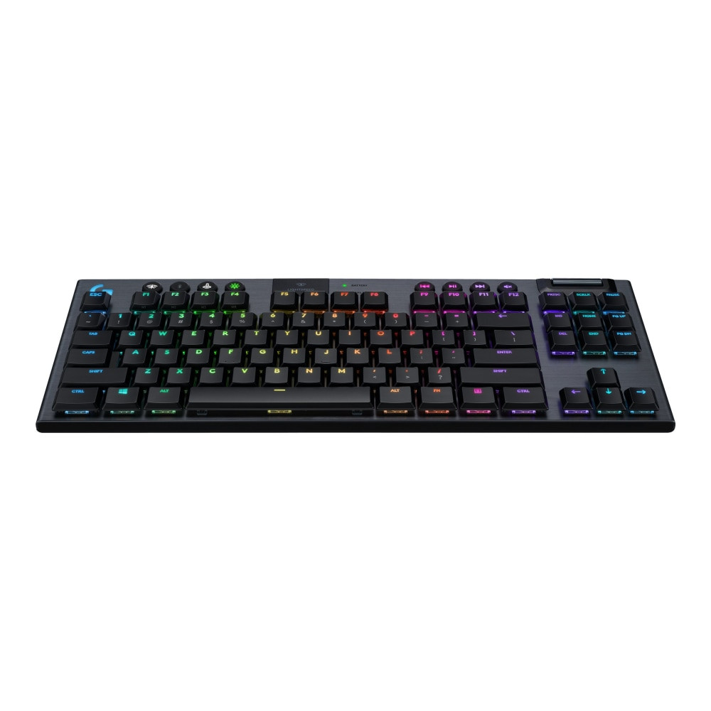 LOGITECH 920-009529  G915 TKL Tenkeyless Lightspeed Wireless RGB Mechanical Gaming Keyboard, Black