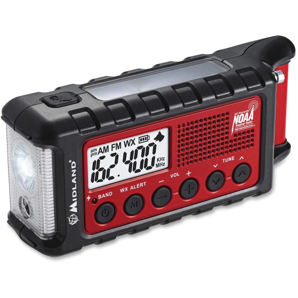 MIDLAND-2 WAY RADIOS Midland ER310  ER310 E+Ready Emergency Crank Weather Radio - with NOAA All Hazard, Weather Disaster - AM, FM