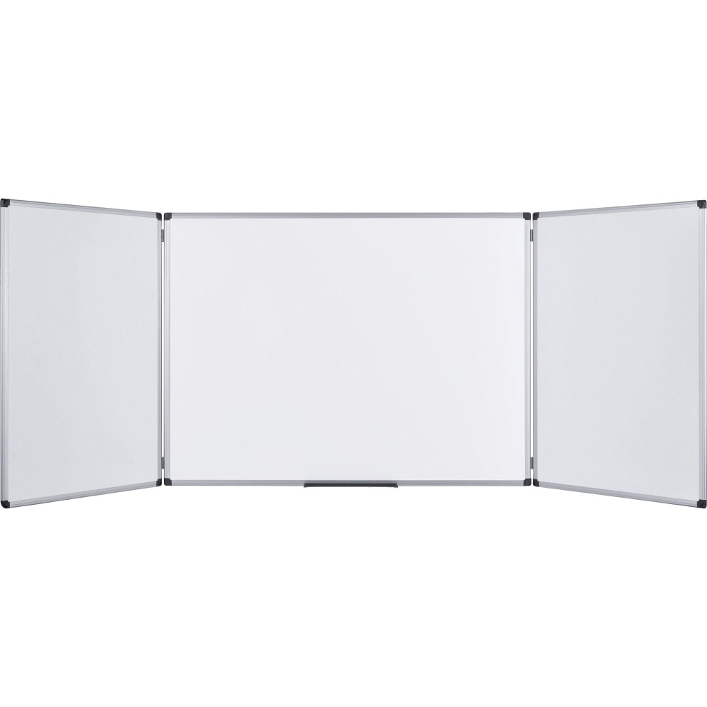 BI-SILQUE VISUAL COMM.PROD. MasterVision TR0202101170  Trio Magnetic Unframed Dry-Erase Whiteboard, 36in x 96in, White