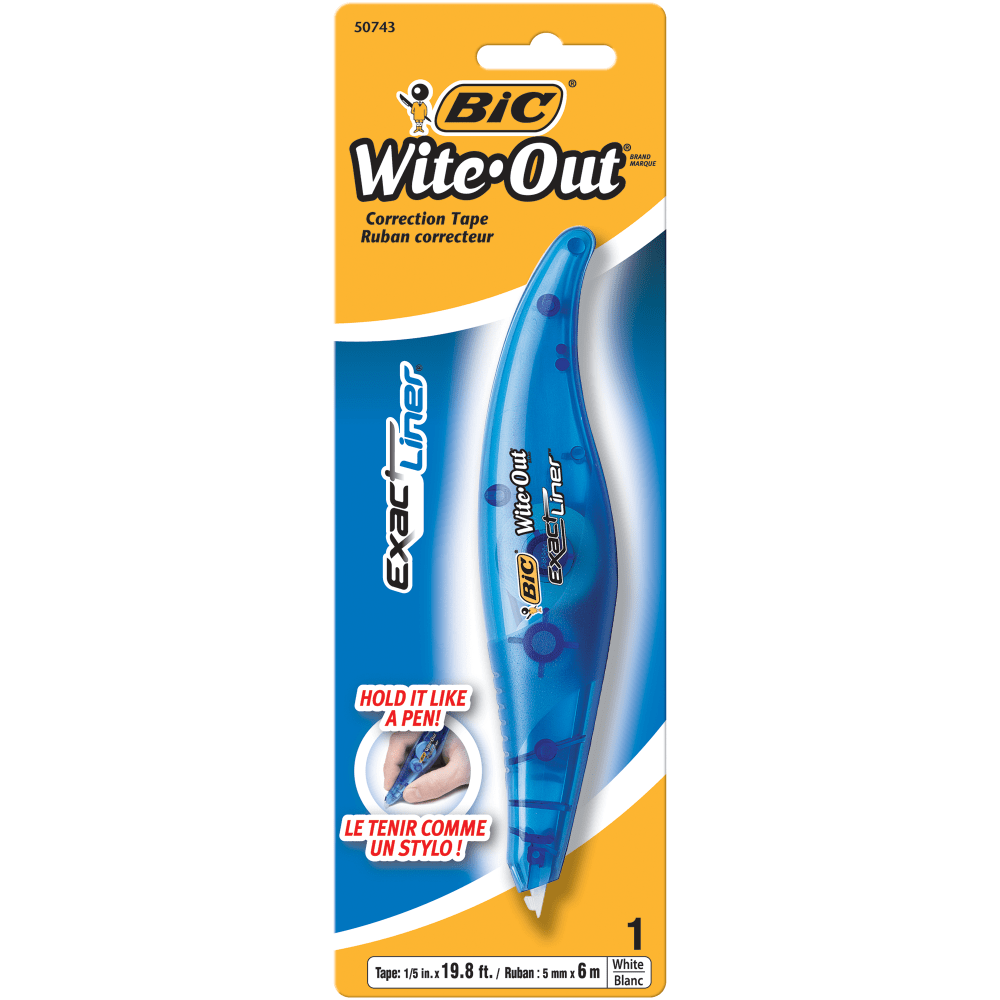 BIC CORP BIC WOELP11  Wite-Out Exact Liner Correction Tape, White, 236in