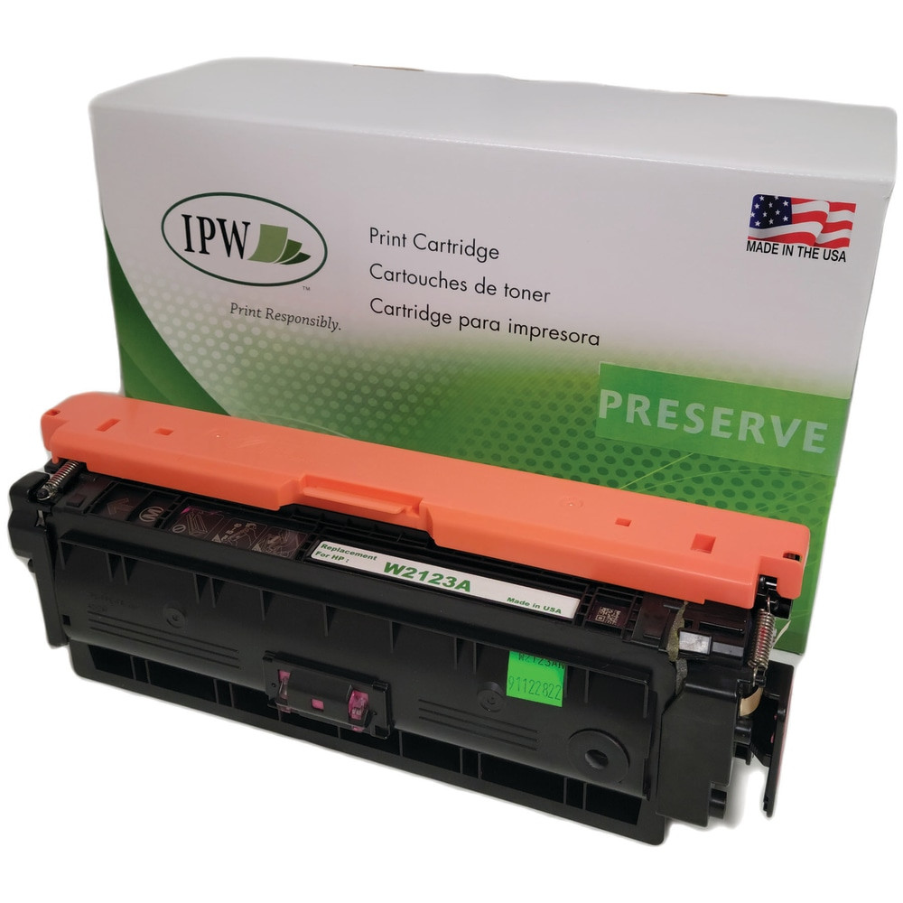 IMAGE PROJECTIONS WEST, INC. IPW W2123AN-ODP  Preserve Remanufactured Magenta Toner Cartridge Replacement For HP W2123A, W2123AN-ODP