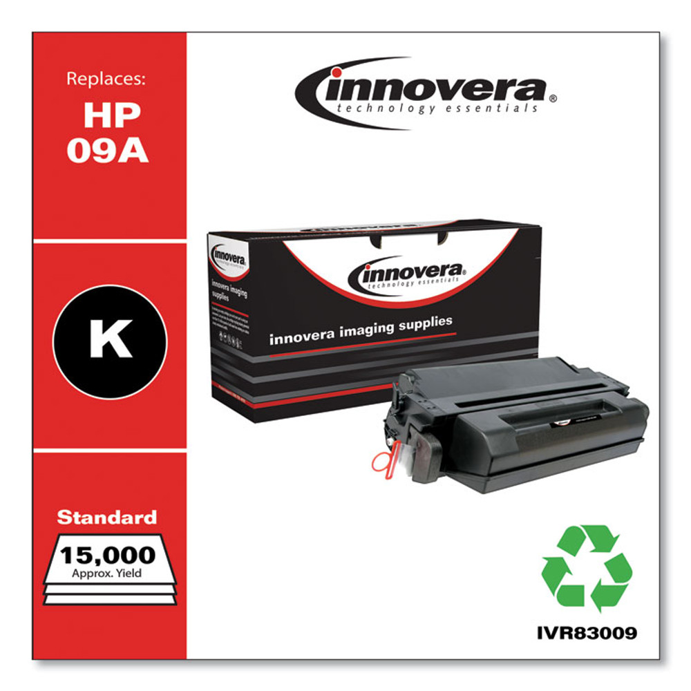 INNOVERA 83009 Remanufactured Black Toner, Replacement for 09A (C3909A), 15,000 Page-Yield