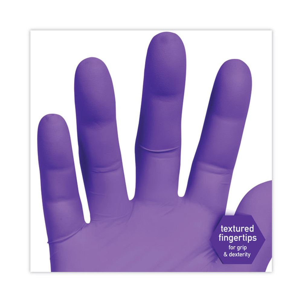 KIMBERLY CLARK Kimtech™ 55083 PURPLE NITRILE Exam Gloves, 242 mm Length, Large, Purple, 100/Box