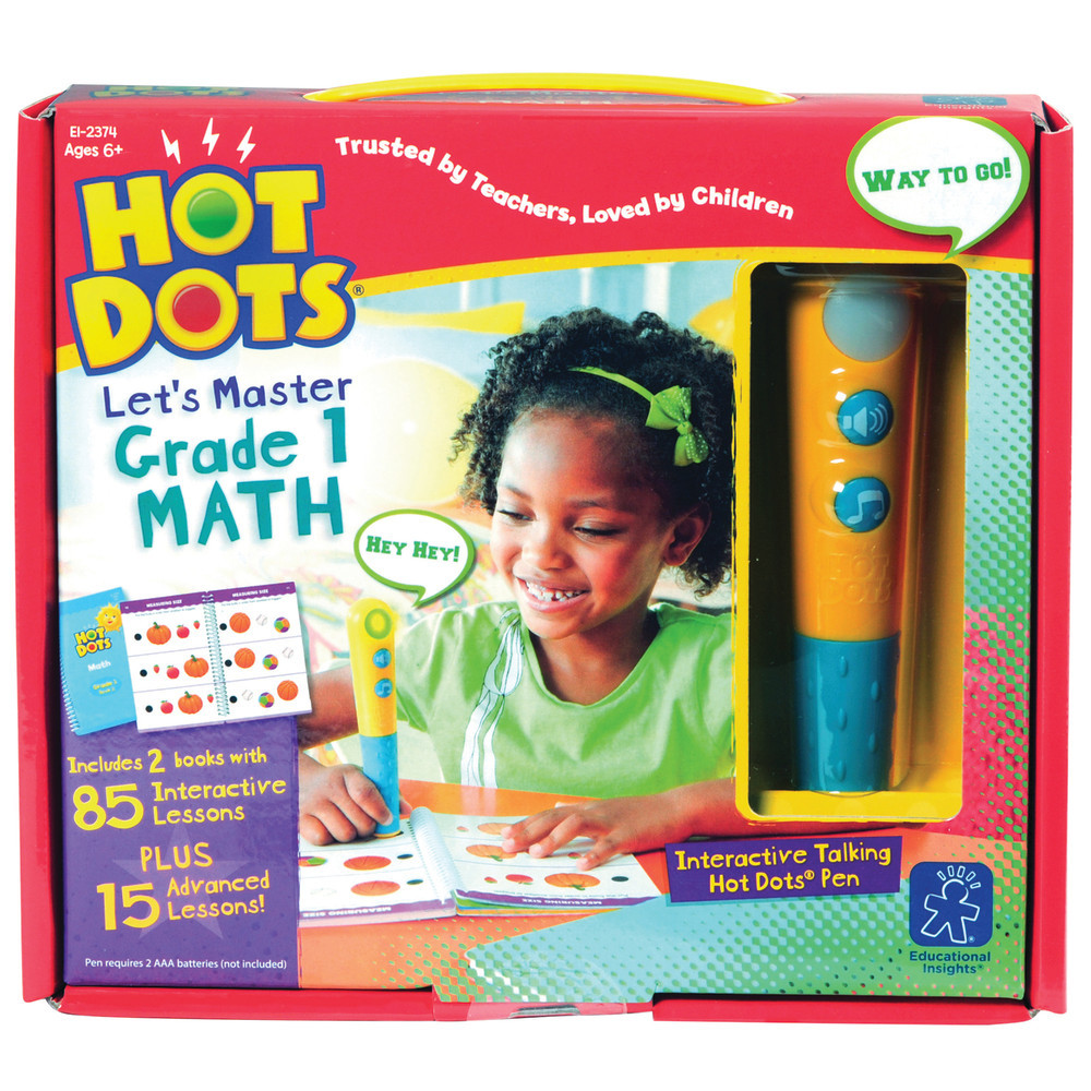 EDUCATIONAL INSIGHTS EI-2374  Hot Dots Lets Master Grade 1 Math