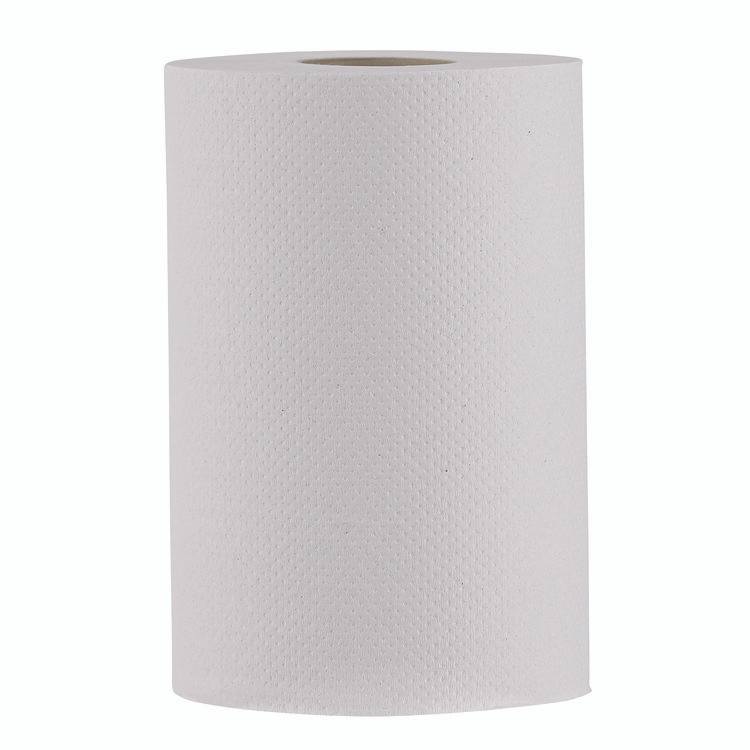 BOARDWALK 6250 Hardwound Paper Towels, Nonperforated, 1-Ply, 8" x 350 ft, White, 12 Rolls/Carton