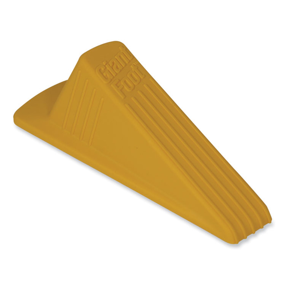 MASTER CASTER COMPANY 00966 Giant Foot Doorstop, No-Slip Rubber Wedge, 3.5w x 6.75d x 2h, Safety Yellow