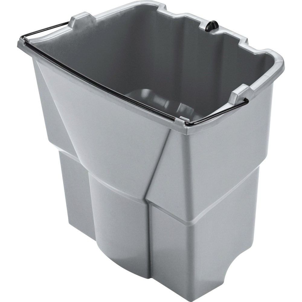 RUBBERMAID 2064905  Commercial WaveBrake 18 QT Dirty Water Bucket - 4.50 gal - 14in x 9.8in - Plastic - Gray - 1 Each