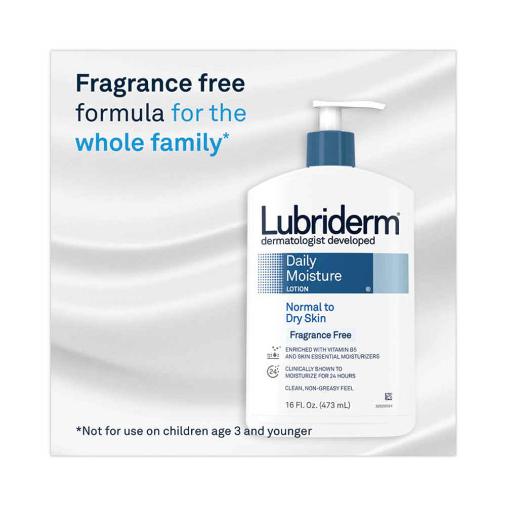 JOHNSON & JOHNSON Lubriderm® 48323EA Skin Therapy Hand and Body Lotion, 16 oz Pump Bottle