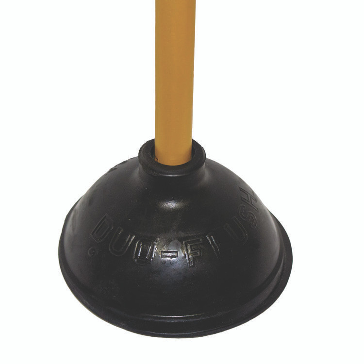 IMPACT PRODUCTS, LLC 9201 Plunger, 20" Wood Handle, 6" dia, Black