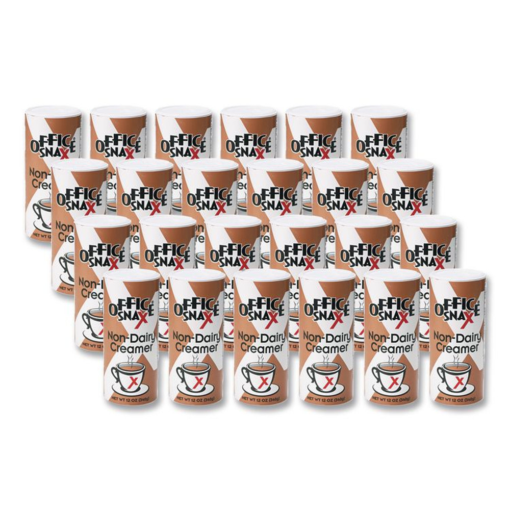 TOOTSIE ROLL INDUSTRIES Office Snax® 00020CT Powdered Non-Dairy Creamer, Regular, 12 oz Canister, 24/Carton