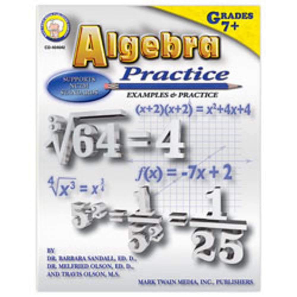 Guide students in learning algebraic equations  Provides practice for basic algebra concepts.  Recommended for students in seventh grade and up.