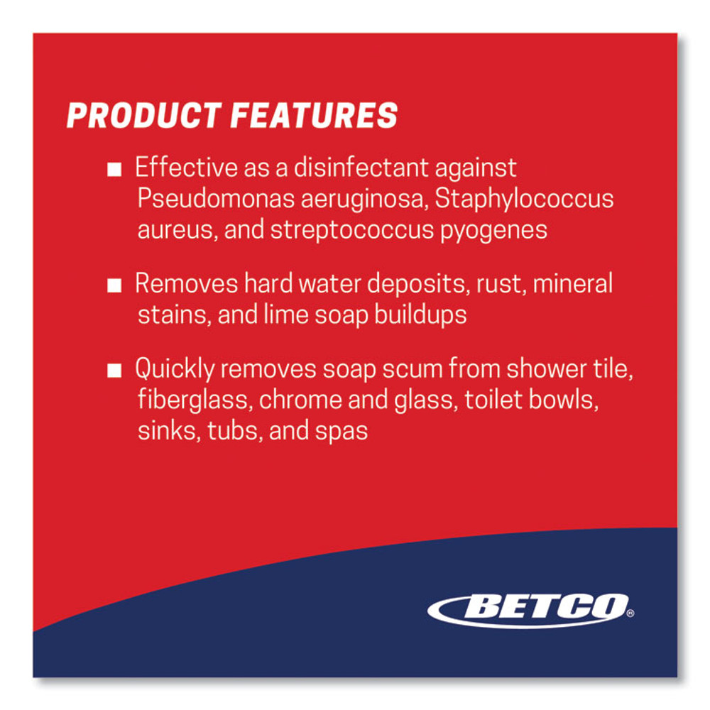 BETCO CORPORATION 3141200 Sure Bet II Foaming Disinfectant, Citrus Floral Scent, 32 oz Bottle, 12/Carton
