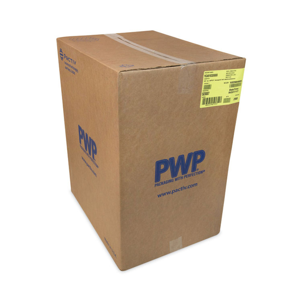 PACTIV EVERGREEN CORPORATION YCA910320000 EarthChoice Recycled PET Hinged Container, 32 oz, 7.31 x 5.88 x 3.25, Clear, Plastic, 280/Carton