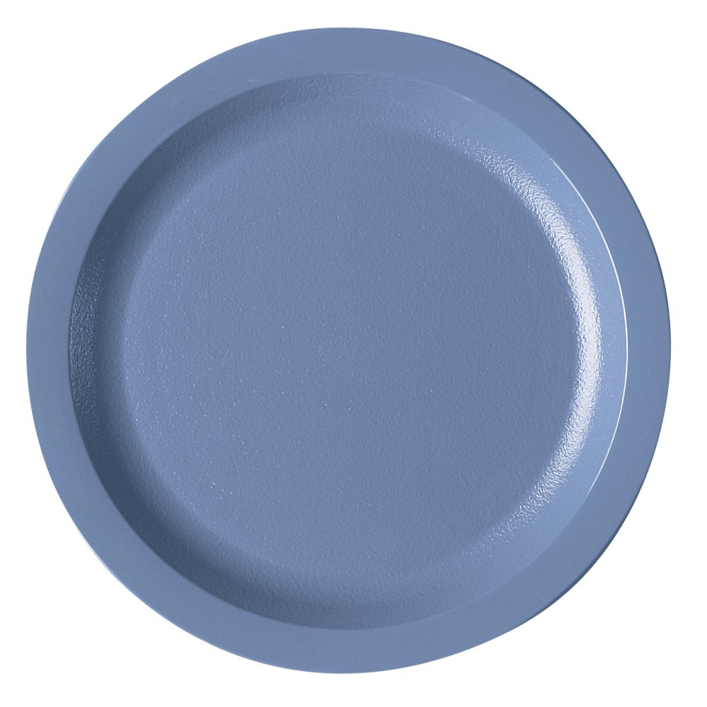 CAMBRO MFG. CO. Cambro 725CWNR401  Camwear Round Dinnerware Plates, 7-1/4in, Slate Blue, Pack Of 48 Plates