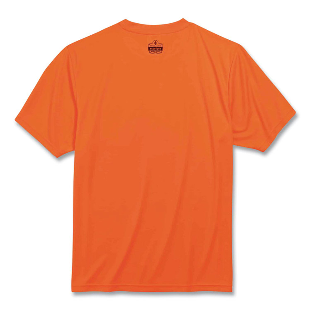 TENACIOUS HOLDINGS, INC. ergodyne® 21565 GloWear 8089 Non-Certified Hi-Vis T-Shirt, Polyester, X-Large, Orange