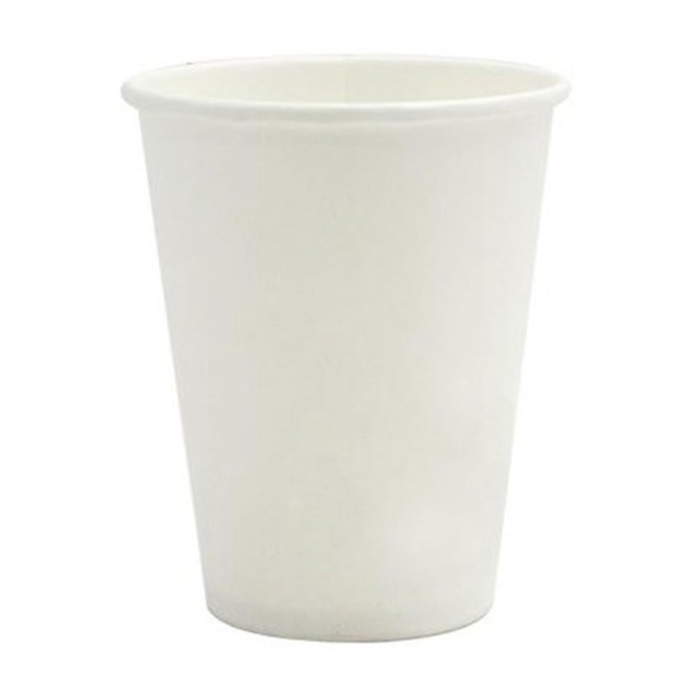 LOLLICUP USA, INC. Karat C-K508W  Paper Hot Cups, 8 Oz, White, Set Of 1,000 Cups