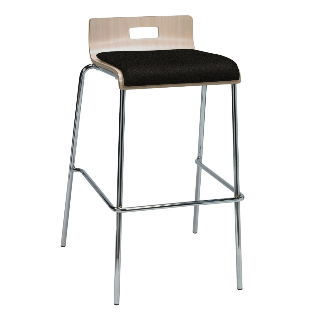 KFI FURNITURE, LLC BR9333-NA-TUXEDO KFI Studios Jive Low-Back Bar Stool, Tuxedo/Natural