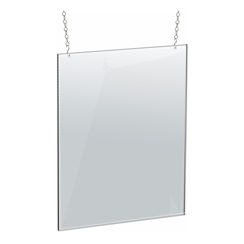 AZAR DISPLAYS 172738  Vertical Hanging Poster Frame, 24in x 18in, Clear