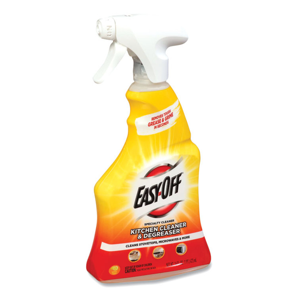 RECKITT BENCKISER EASY-OFF® 97024EA Kitchen Degreaser, Lemon Scent, 16 oz Spray Bottle