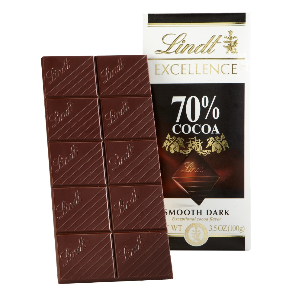 LINDT & SPRUNGLI (SCHWEIZ) AG Lindt 392825  Excellence Chocolate, 70% Cocoa Chocolate Bars, 3.5 Oz, Box Of 12