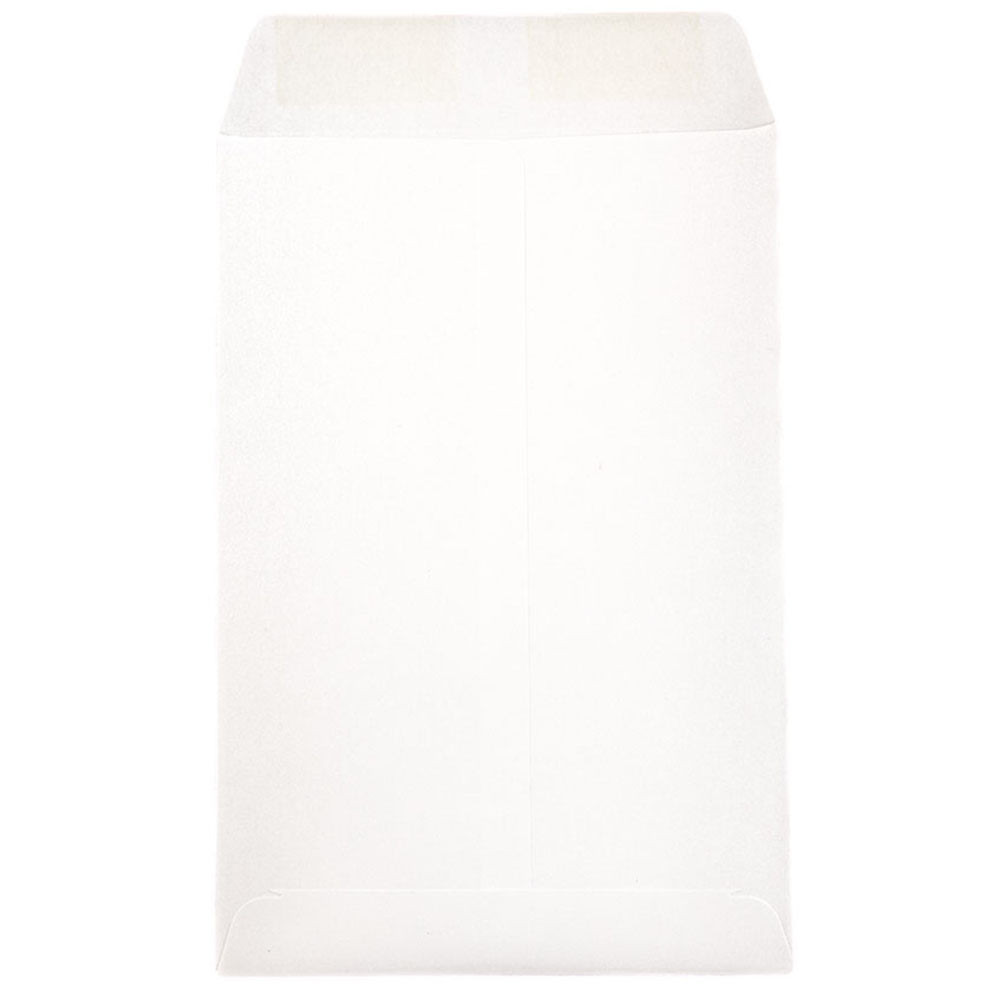 JAM PAPER AND ENVELOPE JAM Paper 1623192I  Open-End 6in x 9in Envelopes, Gummed Closure, White, Pack Of 50 Envelopes