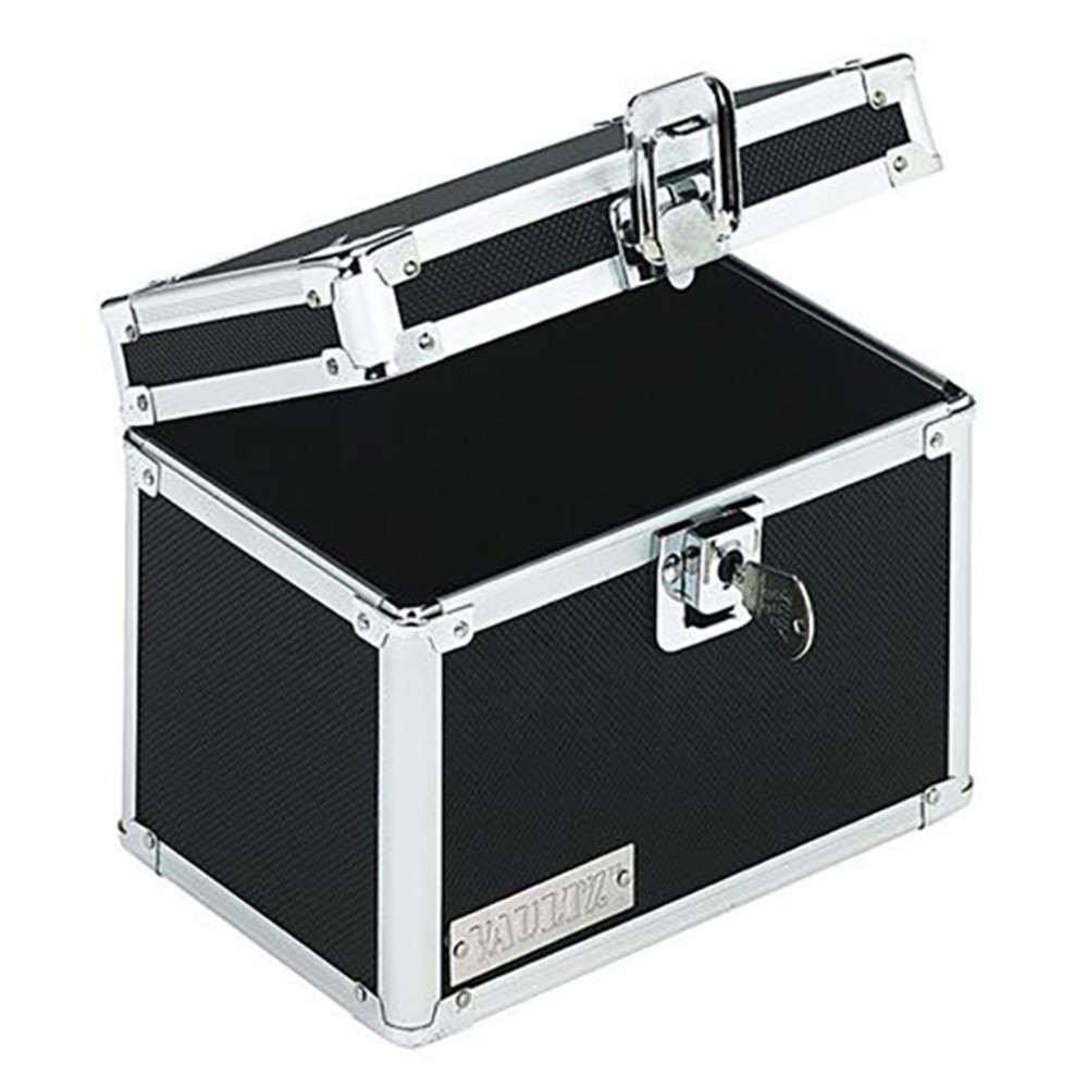 IDEASTREAM CONSUMER PRODUCTS VZ01171 Vaultz Locking Index Card Box, 4in x 6in, Black