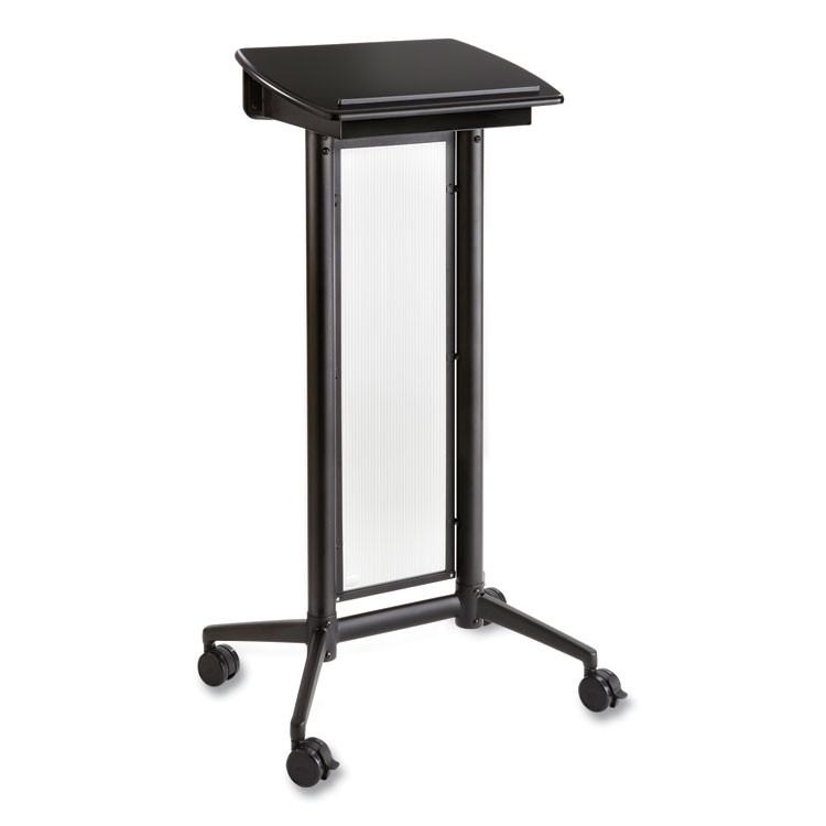 SAFCO PRODUCTS 8912BL Impromptu Lectern, 26.5 x 18.75 x 46.5, Black
