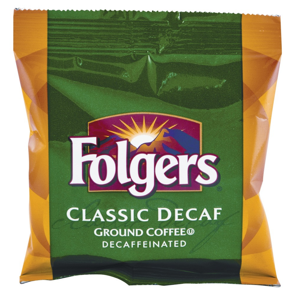 THE J.M. SMUCKER COMPANY Folgers 06433  Single-Serve Coffee Packets, Classic Roast, Decaffeinated, Carton Of 42