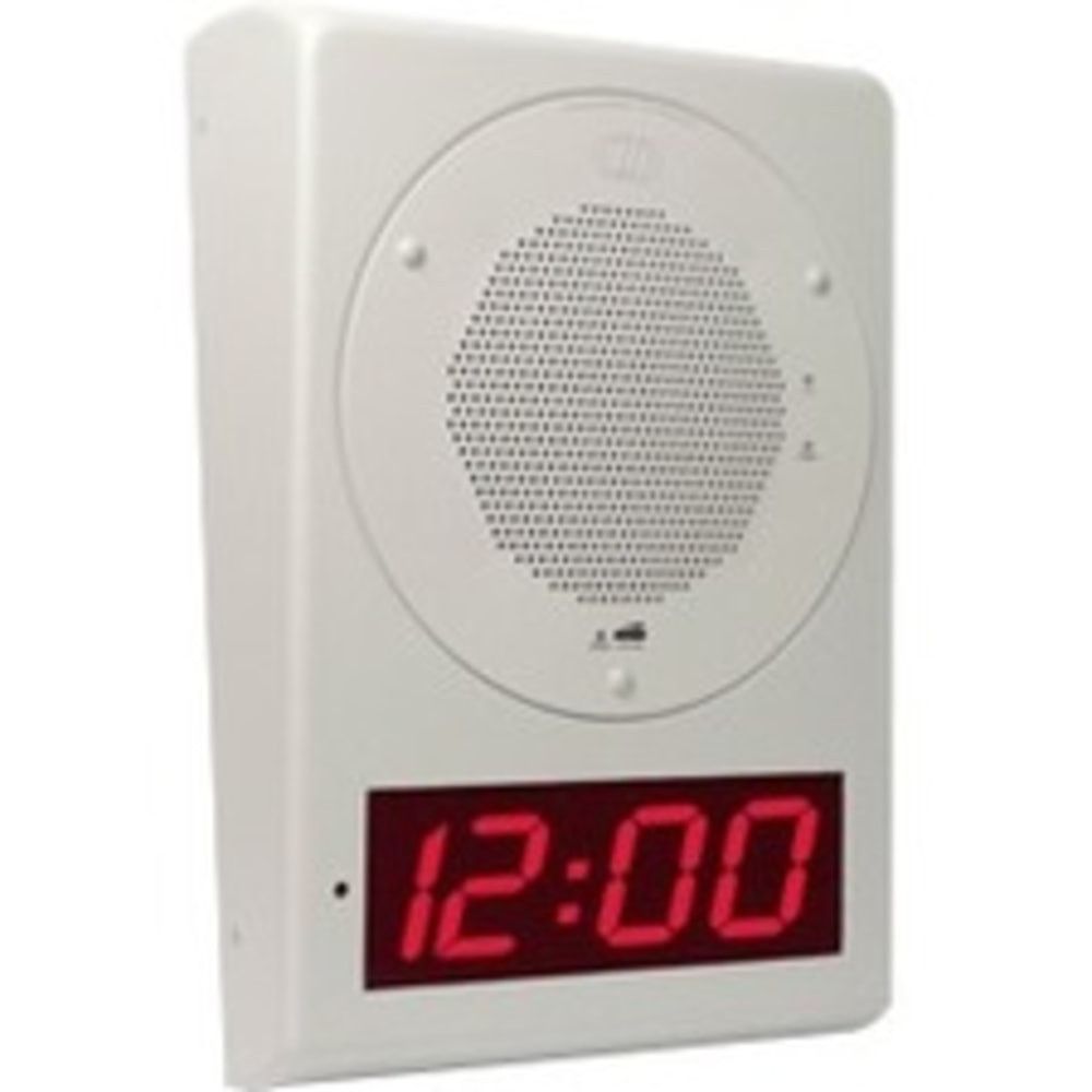 CYBERDATA 011153  VoIP Clock Kit - Digital - Gray White/Electro Galvanized Steel Case