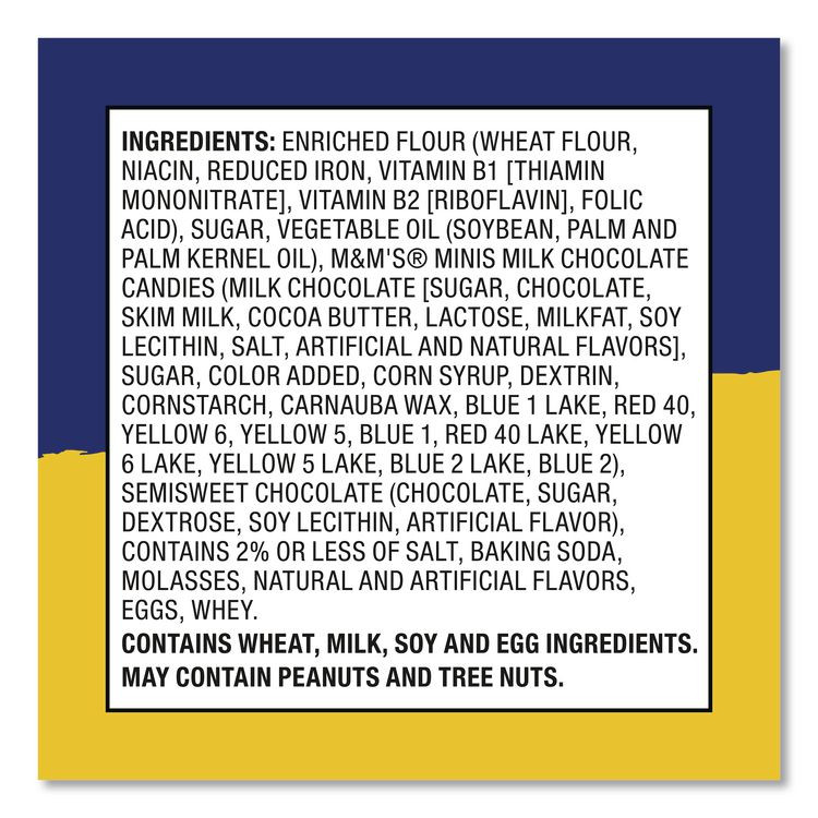 KELLOGG'S Keebler® 20900466 Mini Cookie Snack Packs, Chocolate Chip/M and Ms, 1.6 oz. Pouch, 30 Pouches/Carton