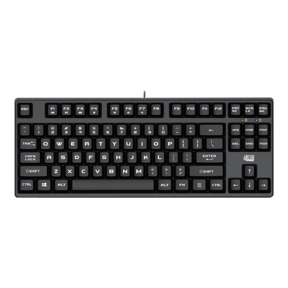 ADESSO INC Adesso AKB-625UB  AKB-625UB USB Compact Mechanical Gaming Keyboard