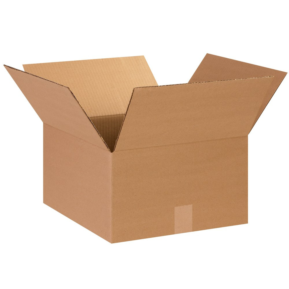 B O X MANAGEMENT, INC. Partners Brand 14148  Corrugated Boxes, 14in x 14in x 8in, Kraft, Pack Of 25