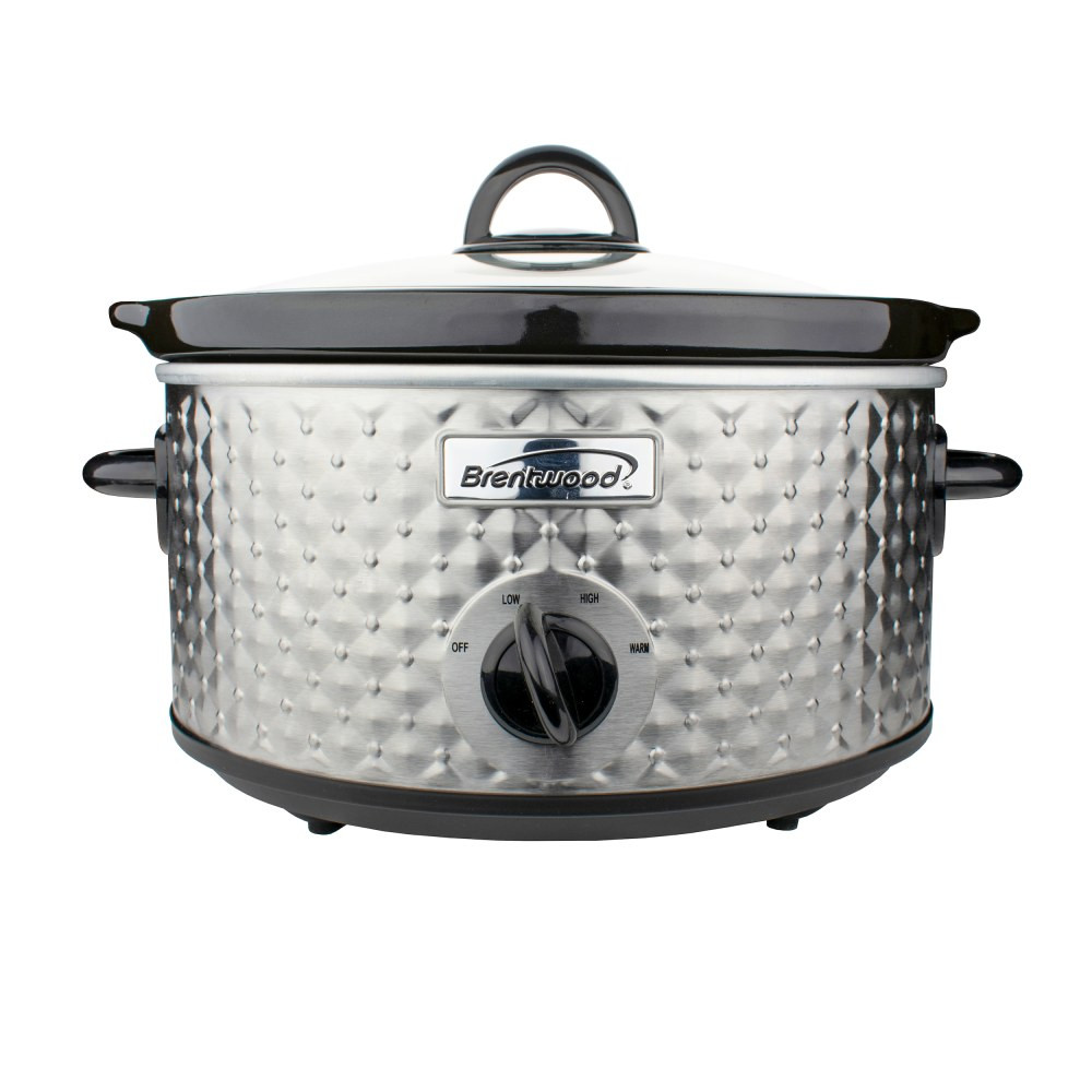 BRENTWOOD APPLIANCES, INC. 995114779M Brentwood 3.5-Quart Slow Cooker, Silver