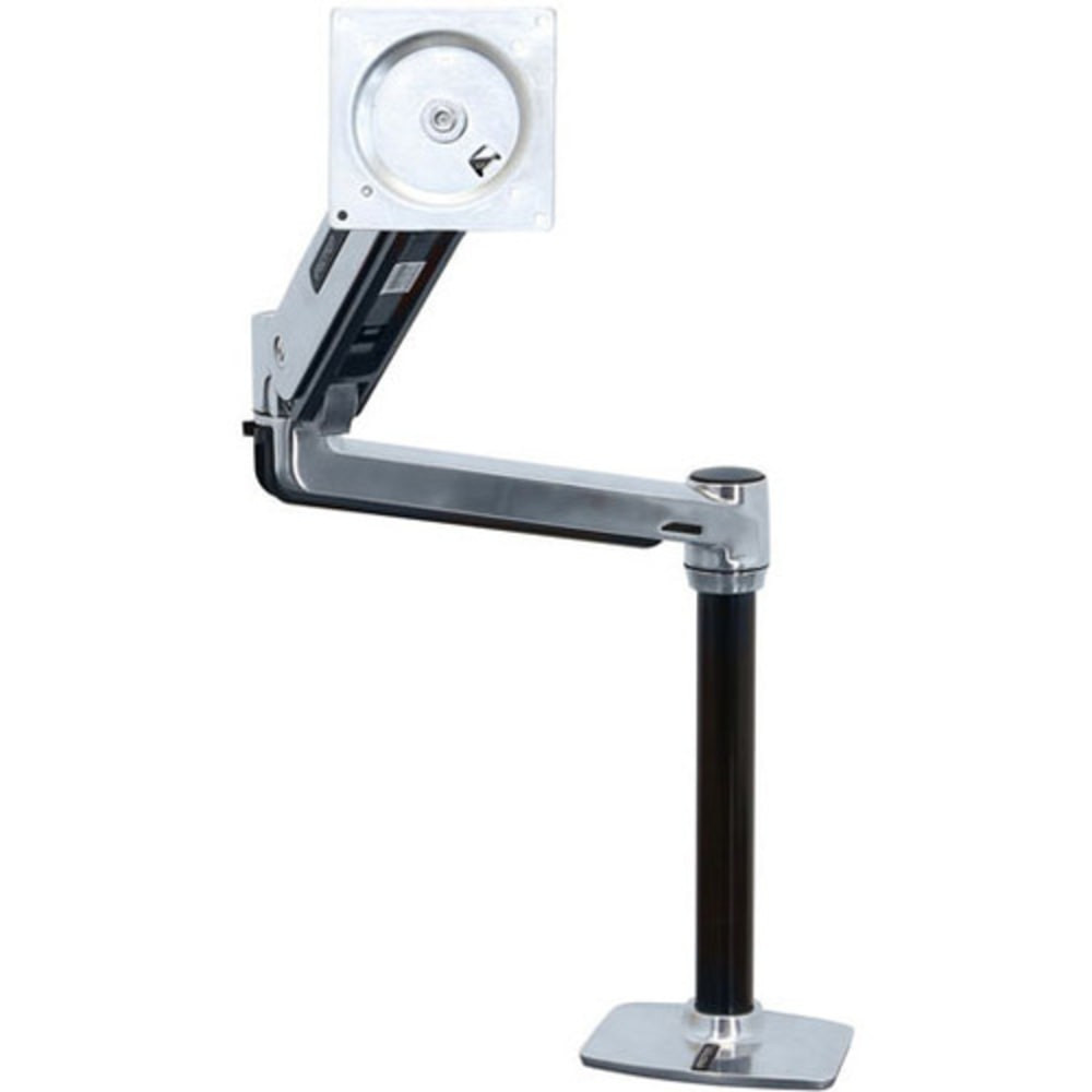 ERGOTRON 45-384-026  Mounting Arm for Flat Panel Display - Polished Aluminum - Height Adjustable - 46in Screen Support - 30 lb Load Capacity - 75 x 75, 100 x 100, 200 x 100, 200 x 200 - VESA Mount Compatible - Aluminum
