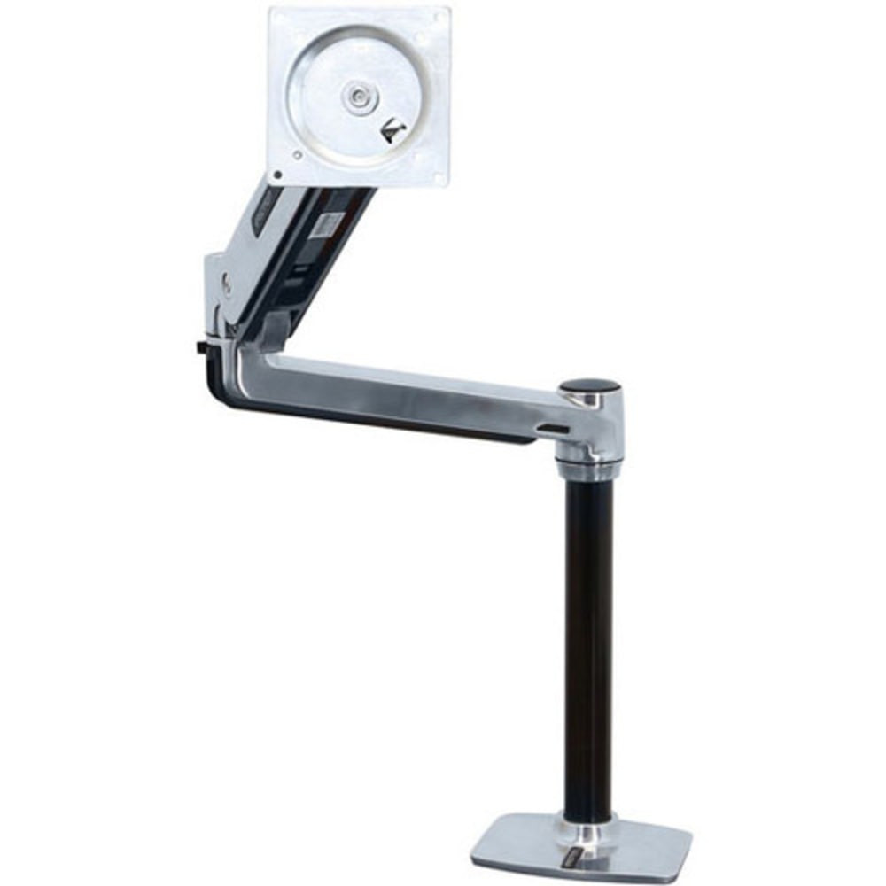 ERGOTRON 45-384-026  Mounting Arm for Flat Panel Display - Polished Aluminum - Height Adjustable - 46in Screen Support - 30 lb Load Capacity - 75 x 75, 100 x 100, 200 x 100, 200 x 200 - VESA Mount Compatible