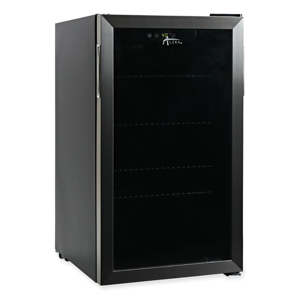 ALERA RFBC34 3.4 Cu Ft Beverage Cooler, Stainless Steel/Black