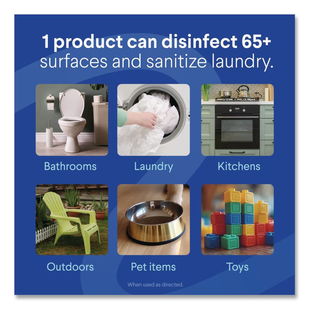 CLOROX SALES CO. 32260 Concentrated Regular Disinfecting Bleach, 43 oz Bottle, 6/Carton