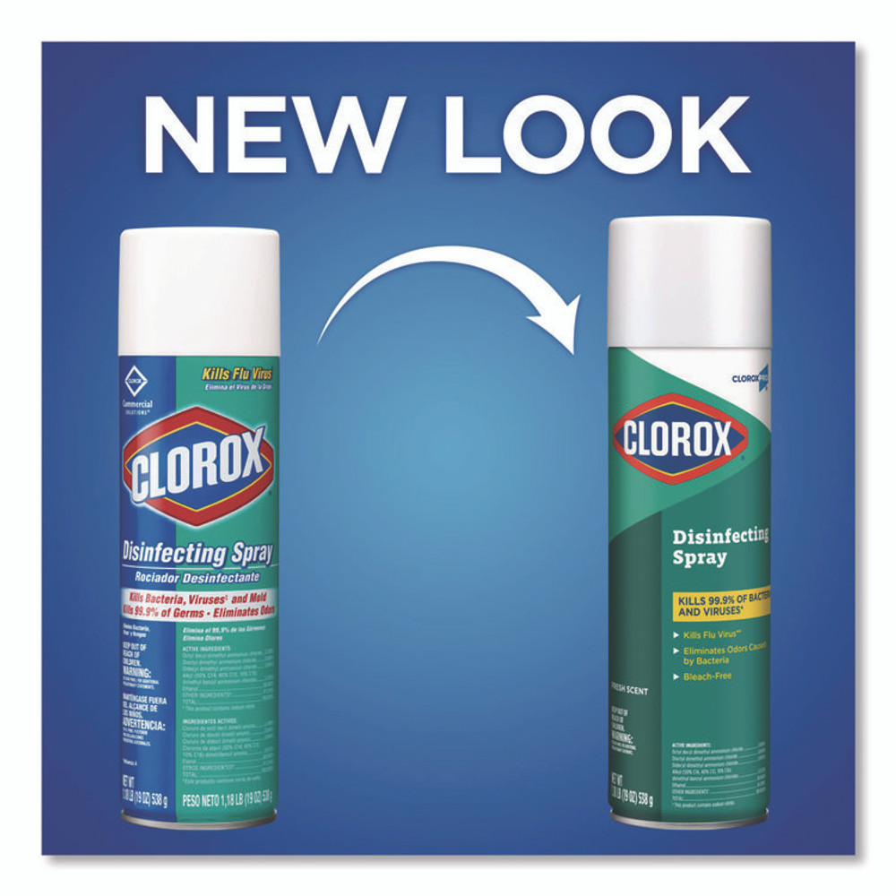 CLOROX SALES CO. 38504 CloroxPro Disinfecting Spray, Fresh, 19 oz Aerosol Spray